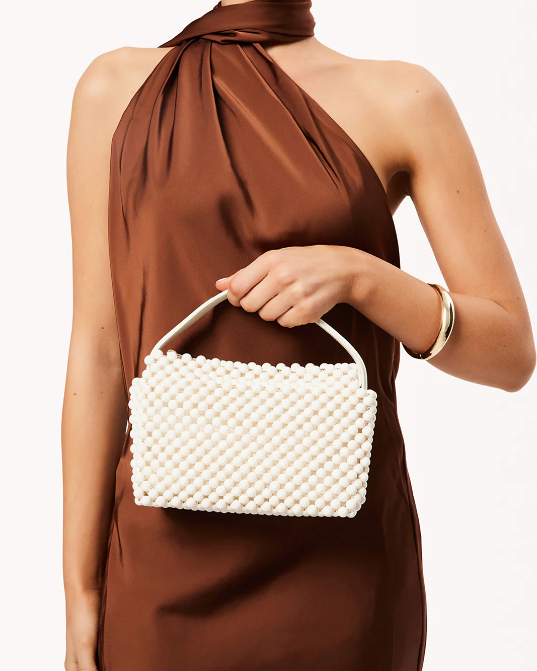 JEANIE HANDLE BAG - BONE - Image 2