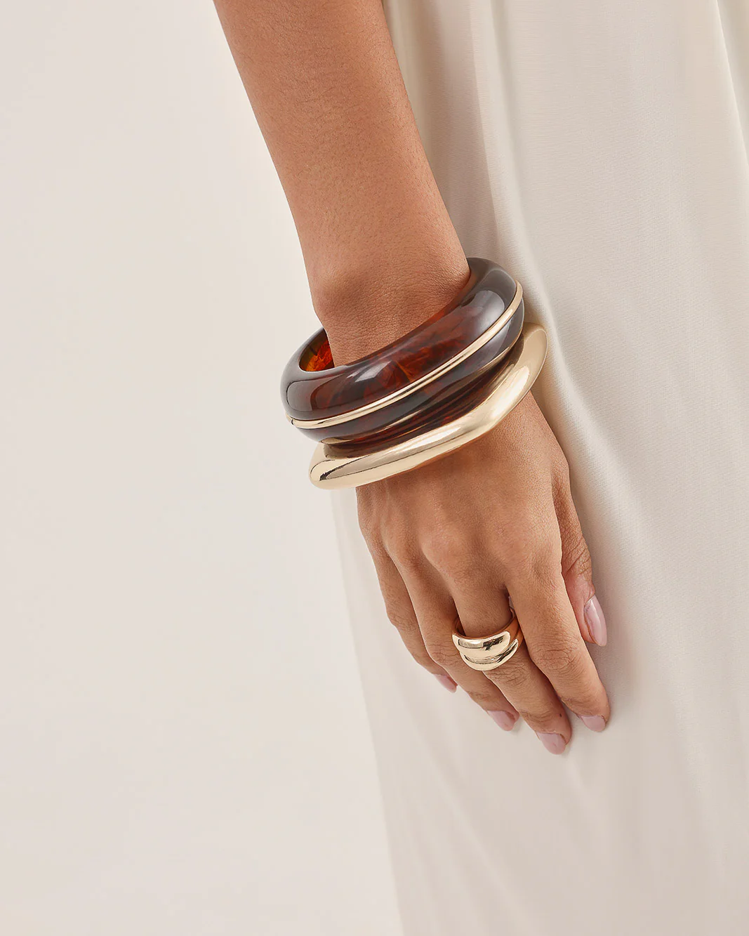 LOLA BANGLE PACK - GOLD-BROWN - Image 2