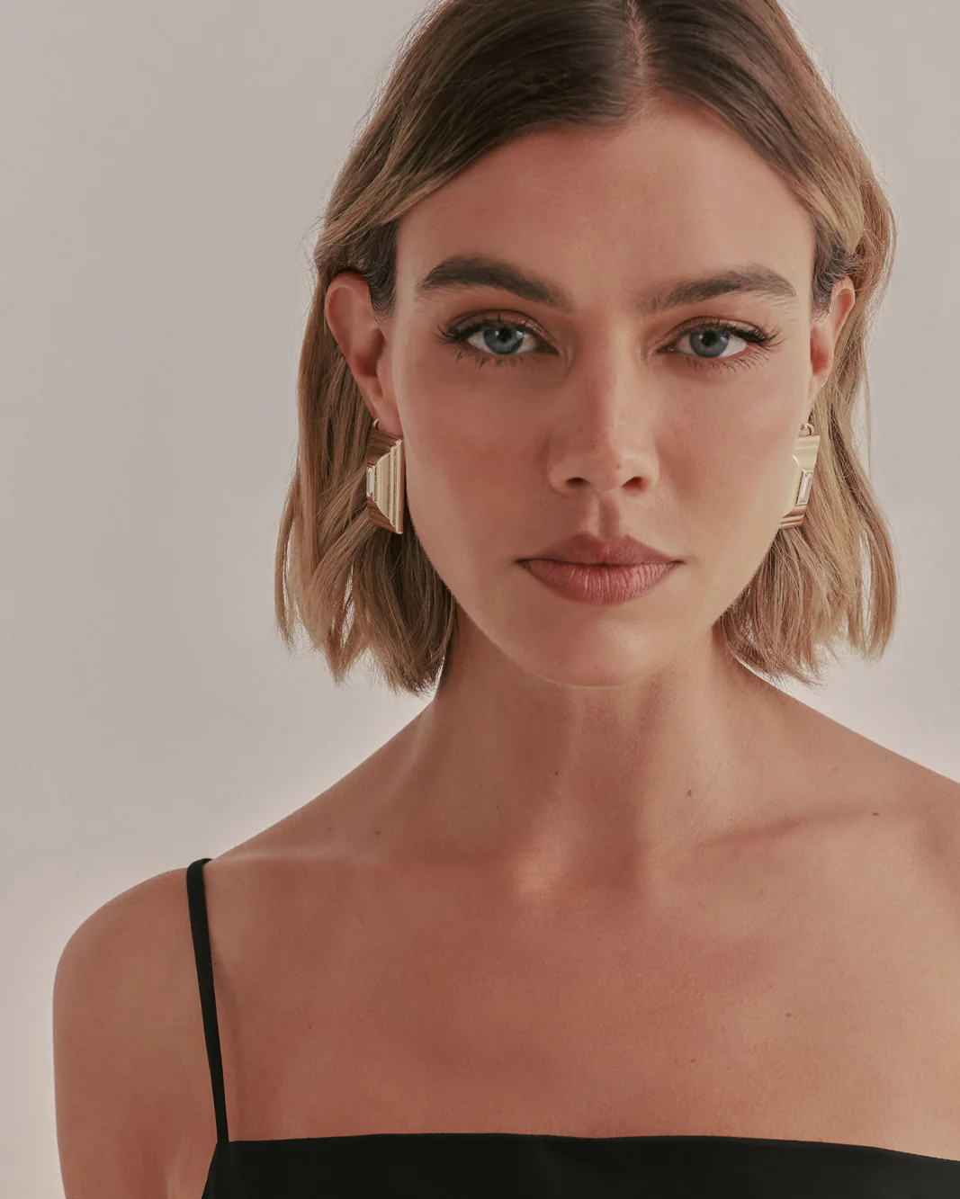 RENEE EARRINGS - GOLD-DIAMANTE - Image 3