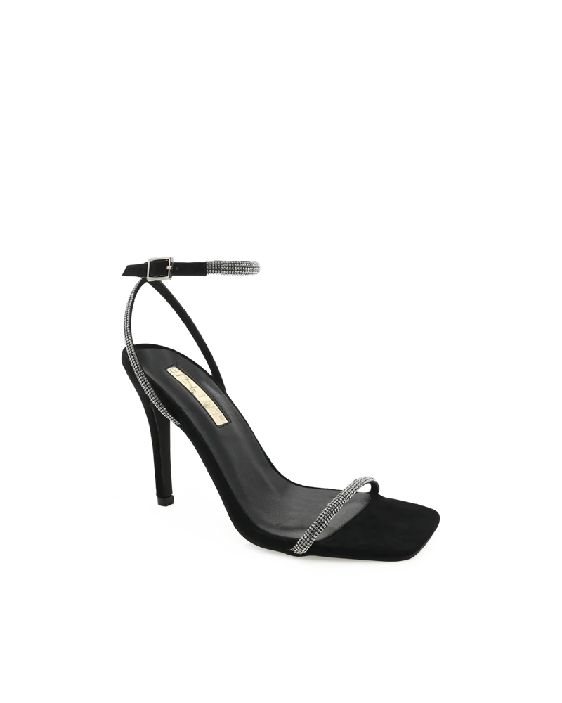 STARLETTE - DIAMANTE-BLACK SUEDE - Image 6